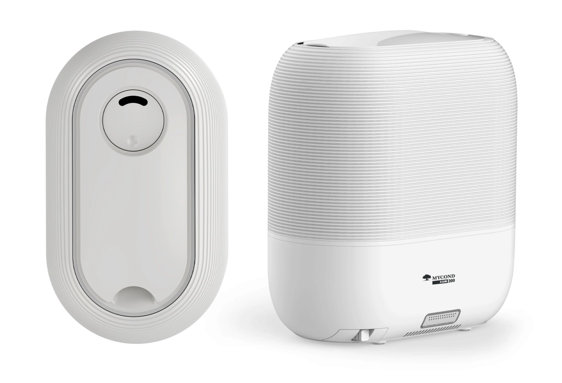 Humidificador ultrasónico MyCond H:LUMI 300 diseño compacto, funcionamiento silencioso