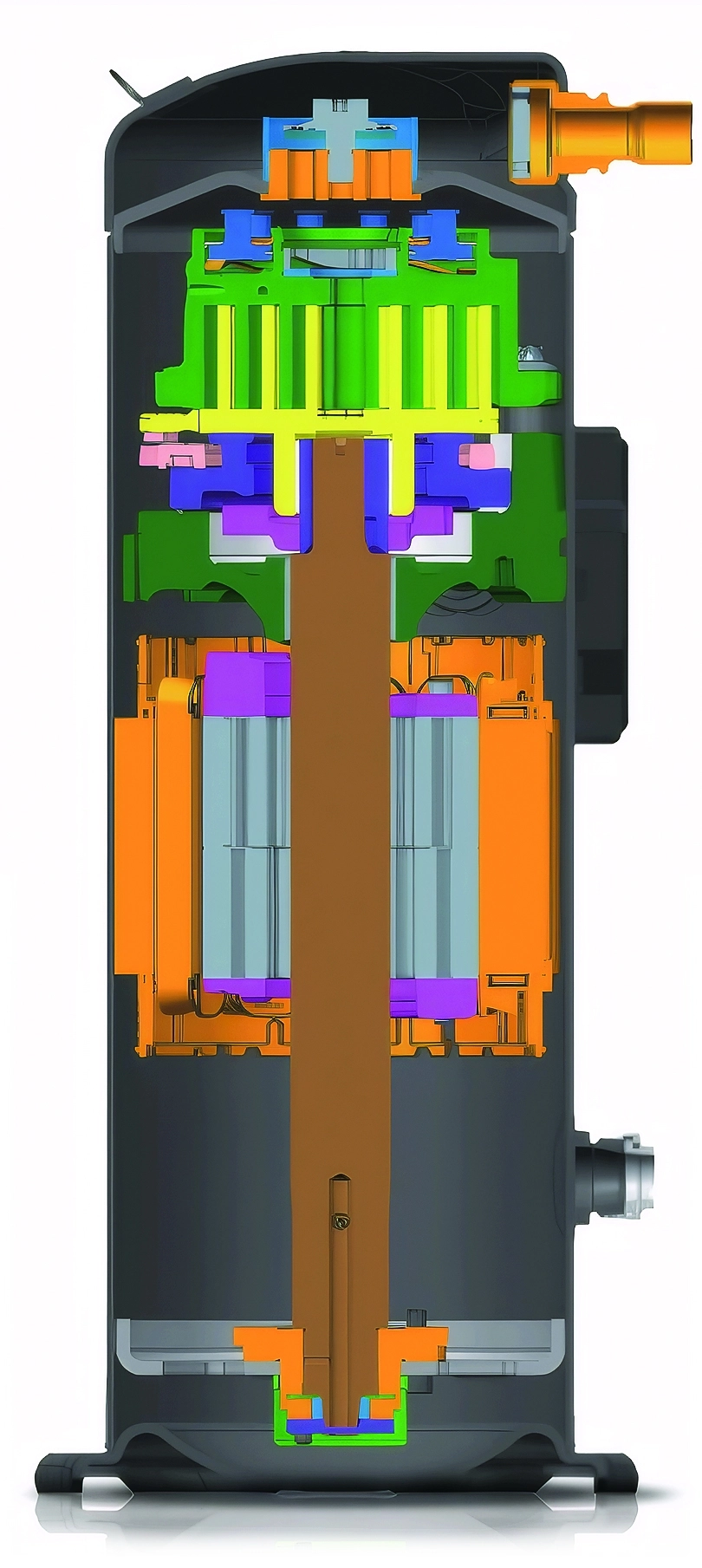 Sección vertical de la estructura del MCU-OHDD de MyCond