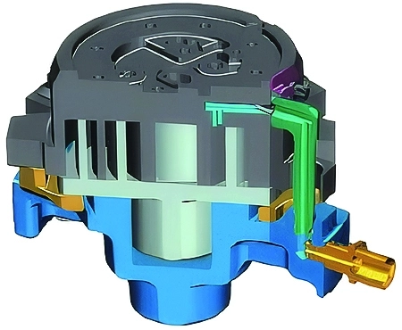 Sección transversal de la bomba de calor MyCond MCU-OHDD