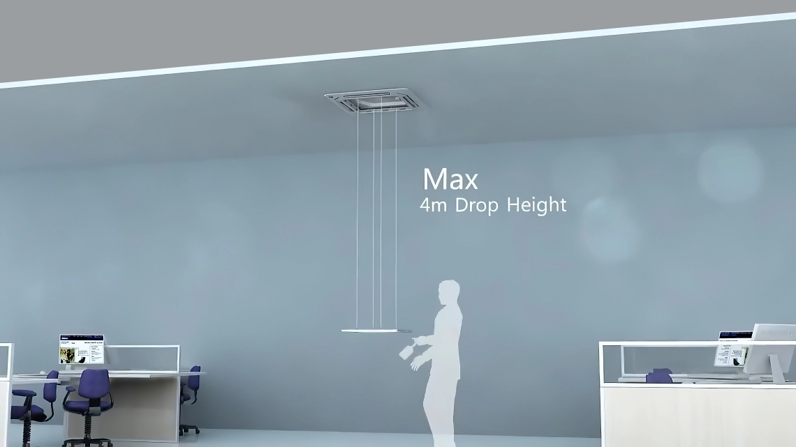 Casete MyCond de 4 vías (570*570) altura máxima de suministro de aire 4 metros