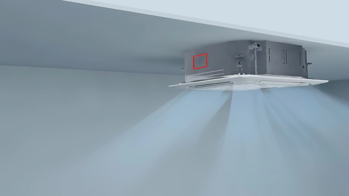 Cassette MyCond de 4 vías (570*570) distribución uniforme del aire por todos los lados