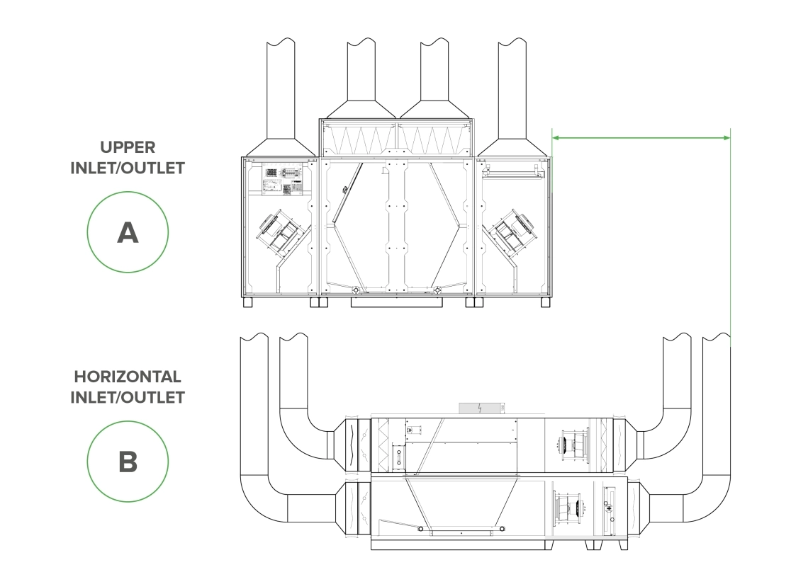 MyCond BreezMe FT air duct connection diagram