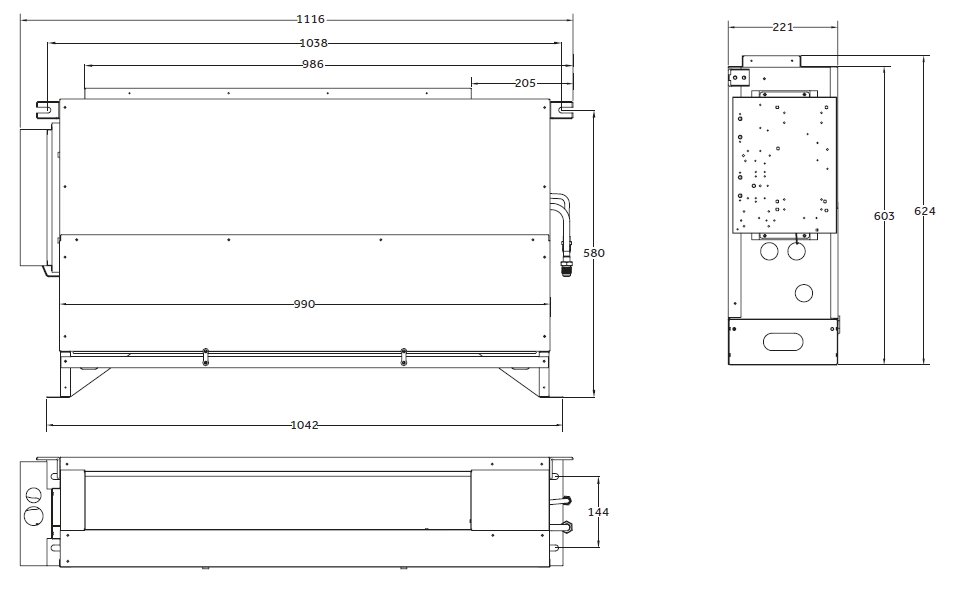 MyCond Built-in Dimensiones totales