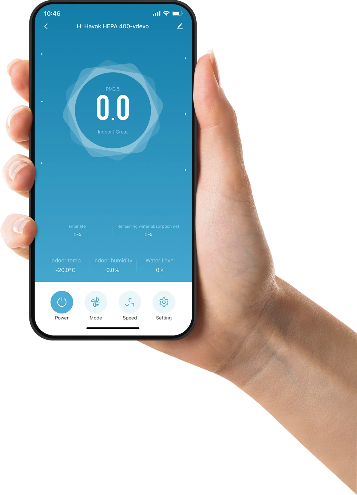 MyCond H:HAVOK HEPA 400 Wi-Fi integrado para control