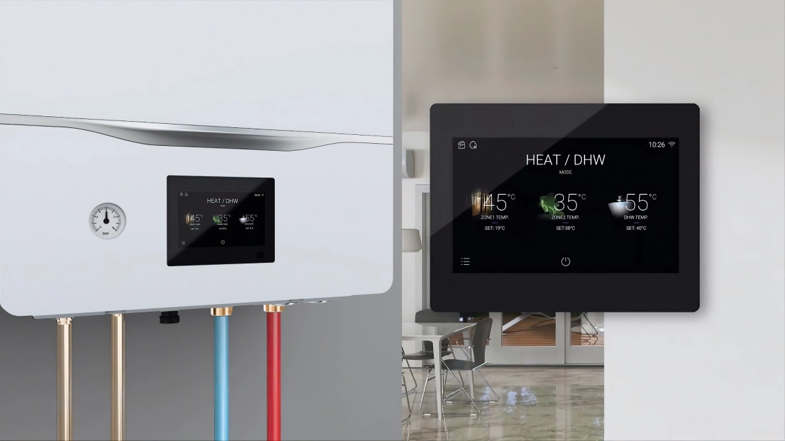 Panel de control táctil de la caja MyCond Hydro