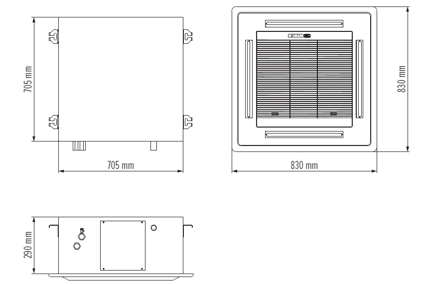 MyCond MCFK-A2/4 dimensiones generales - 2
