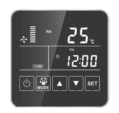 Panel de control de la unidad de ventilación MyCond MVS***-DW