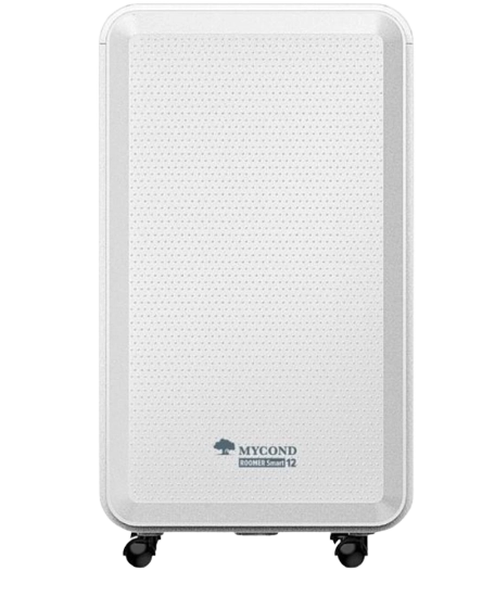 MyCond Roomer Smart 12 Deshumidificador compacto para entornos domésticos inteligentes.