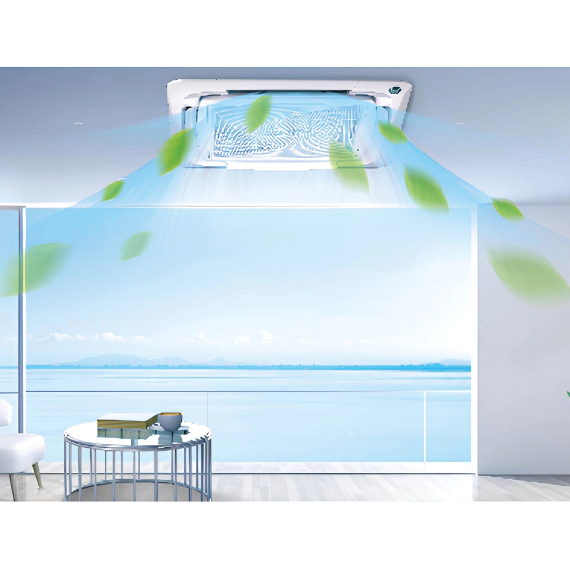 Cassette MyCond Round-way Suministro de aire de 360 grados en la habitación