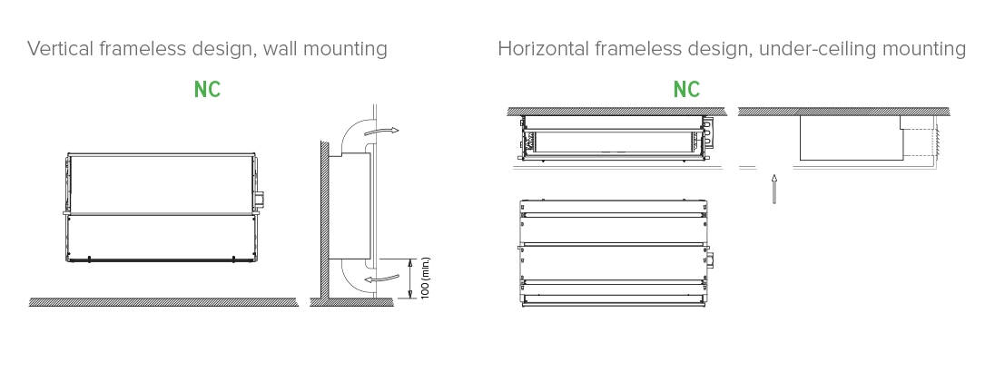 MyCond SEC/F Visión general de las unidades de fan coil versátiles que ofrecen adaptabilidad.