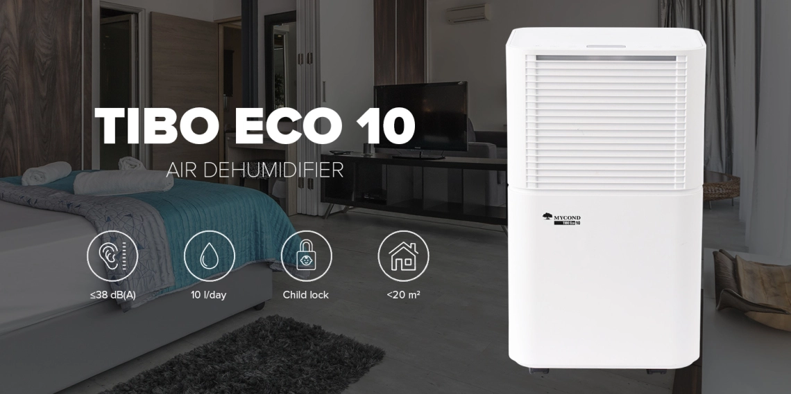 MyCond TIBO Eco 10 Deshumidificador de aire residencial de bajo consumo.