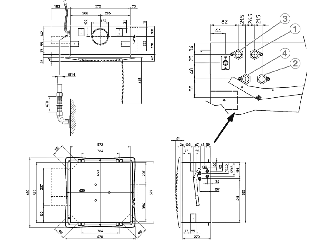MyCond TopLine Dimensiones generales - 1