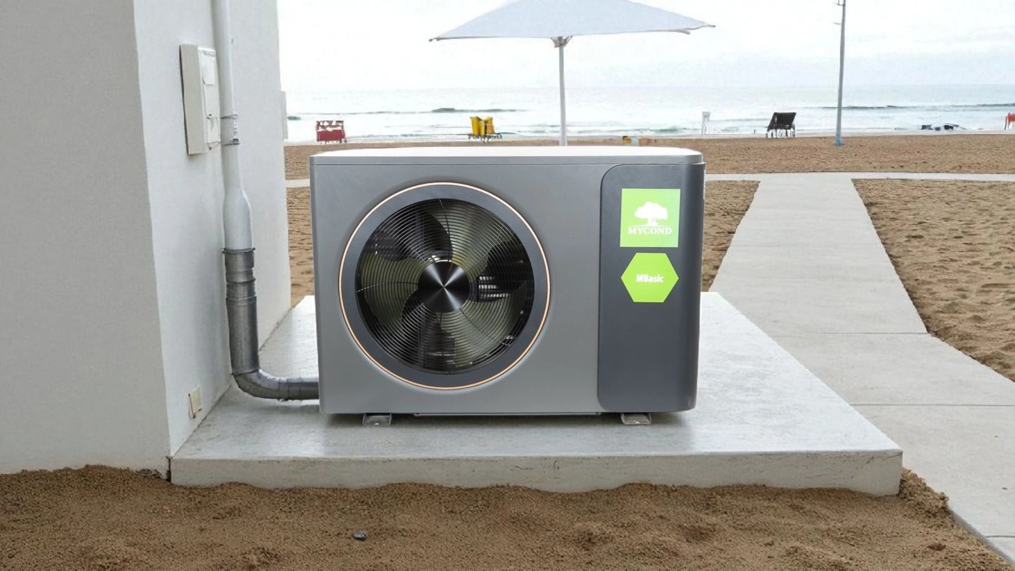Agua caliente sin interrupciones en calor con la bomba de calor Mycond MBasic