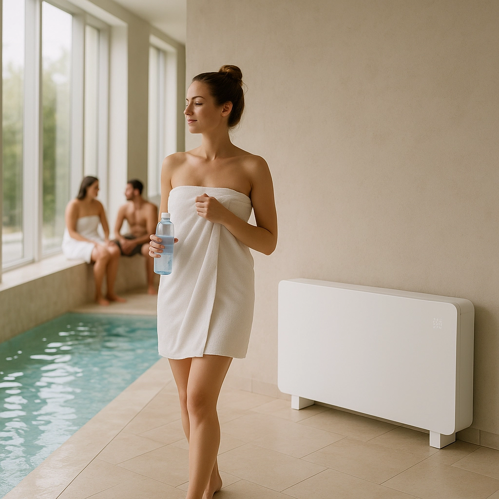 Deshumidificador de aire para piscina con eficiencia energética y bajo nivel de ruido Mycond MBA-G