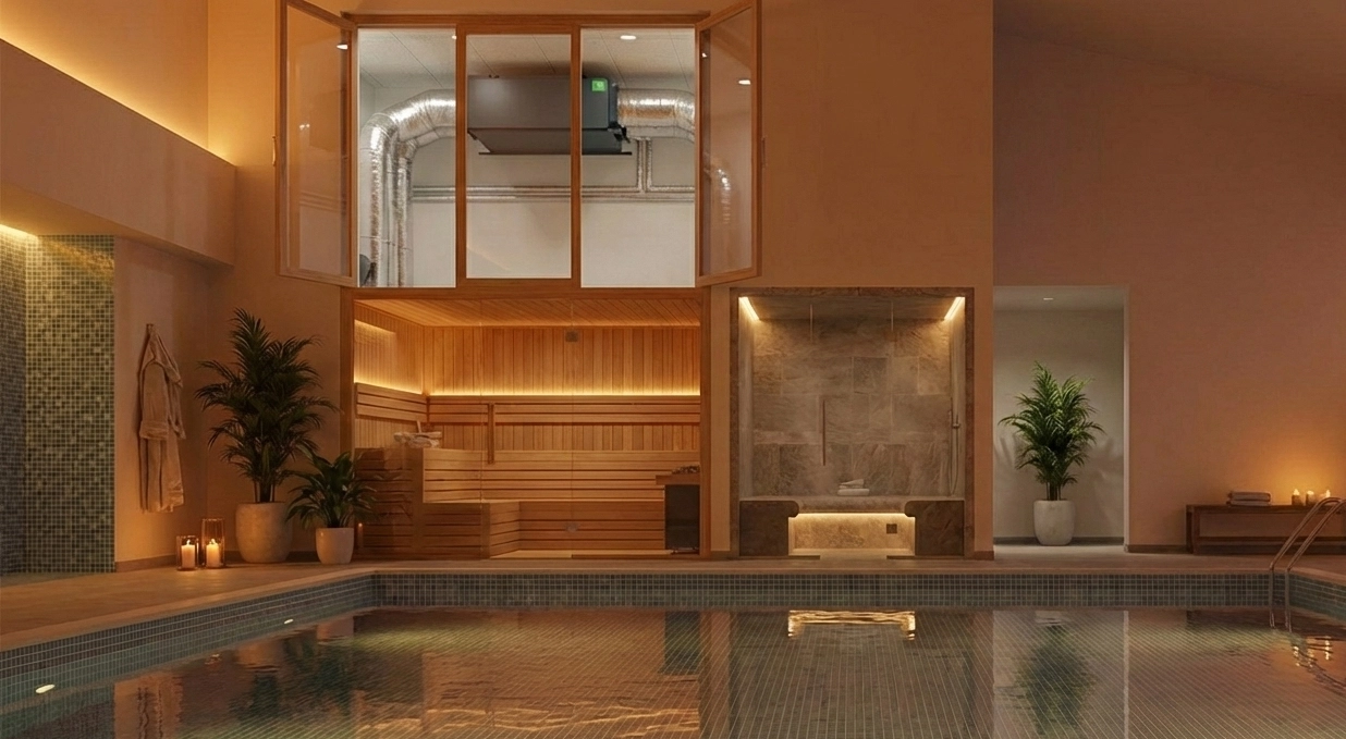 Deshumidificador para conductos Mycond MSHAC para piscinas: tecnologías de ahorro energético