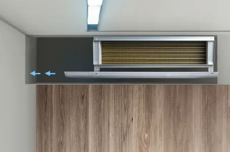 Ventajas de la instalación en conducto de fancoils bajo el techo: ejemplo de Mycond MCFC