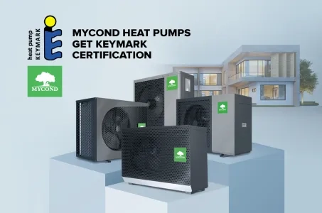 Las bombas de calor Mycond han sido certificadas por Keymark