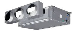 Unidades fan coil de conducto de alto ESP serie DFCL