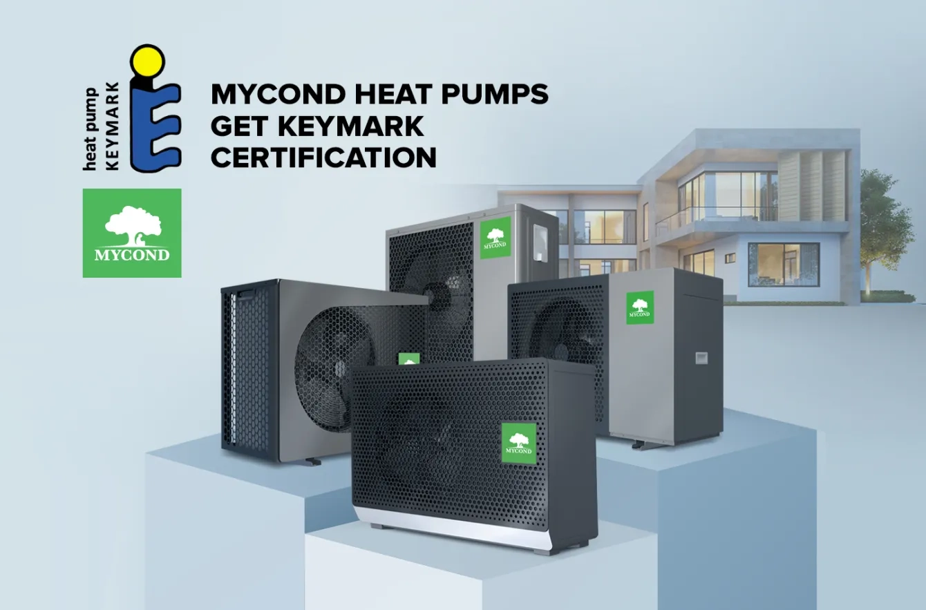 Las bombas de calor Mycond han sido certificadas por Keymark